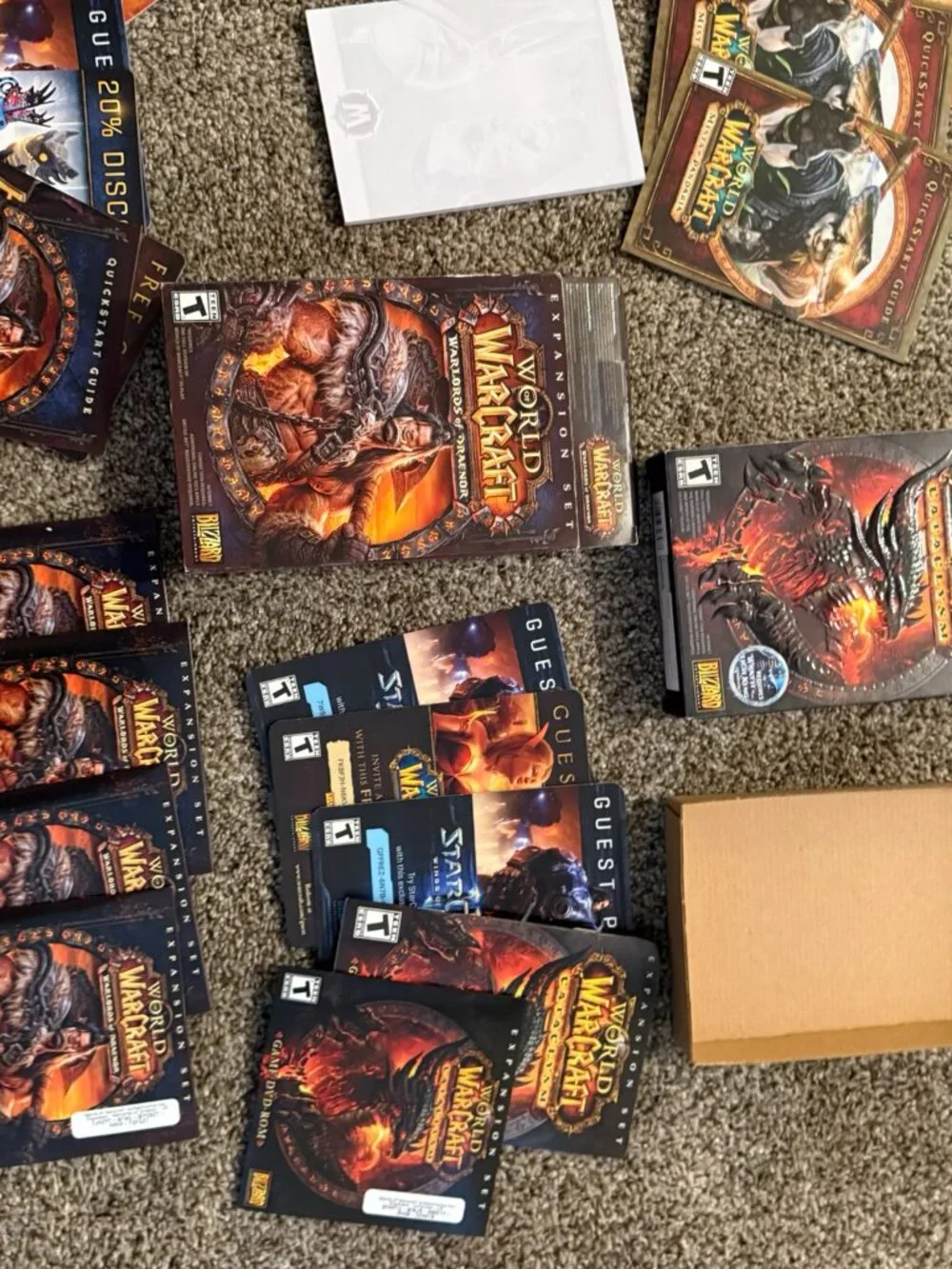 World of Warcraft PC Expansion Lot - Draenor, Pandaria, Cataclysm